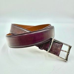 BERLUTI Eggplant Colored Belt SZ 38